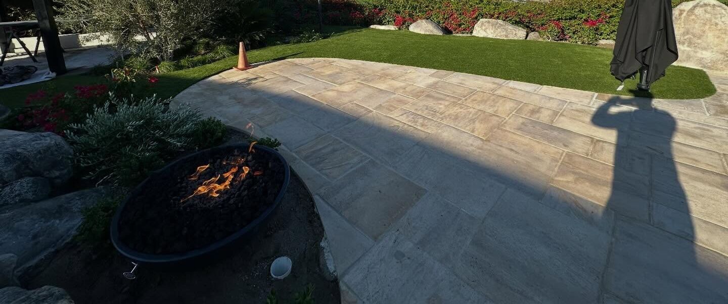 Pavers for Patio, Pool Deck, Driveway Beaumont Artificial Grass